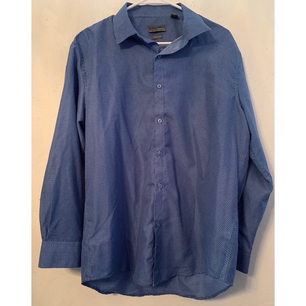 Mens Dress Shirt 16-16 1/2 32/33 Blue